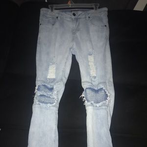 Skinny jeans light blue washed 30/32